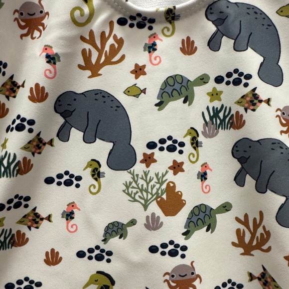 🆕 Adorable Emerson Manatee Under the Sea Swimsuit. 4t/5t NWT!💥 - Picture 3 of 5